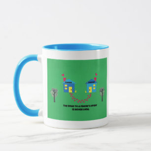Tasse La route vers une maison d'amis n'est jamais longu