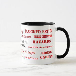 Tasse La santé et sécurité jurent des mots et des jur
