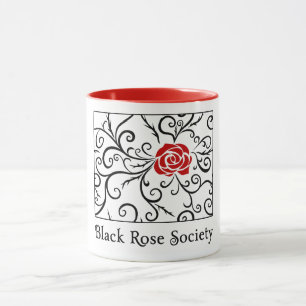 Tasse La société de rose de noir attaque   Heartblaze