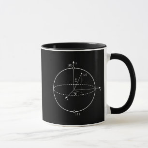 Tasse La sphère   Quantum de Bloch a mordu la