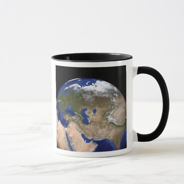 Tasse La Terre de la prochaine génération de marbre bleu (Droite)