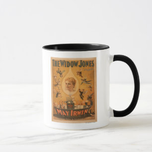 Tasse "La veuve Jones" attirant des hommes comme des mou