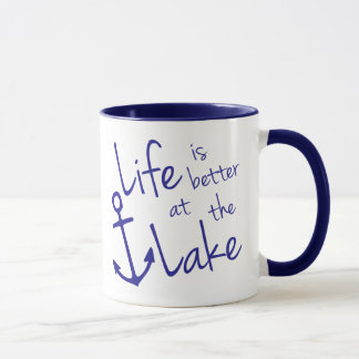 Tasse LA VIE Bleue EST MEILLEURE AU LAC |