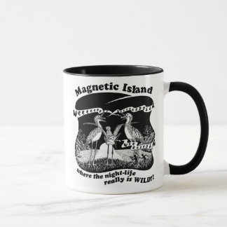 Tasse La vie de nuit magnétique d'île