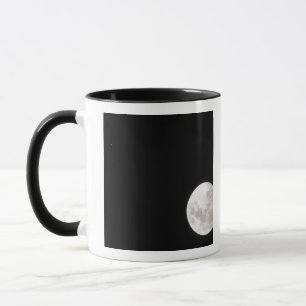 Tasse La vue d'une pleine lune, montre également Mars
