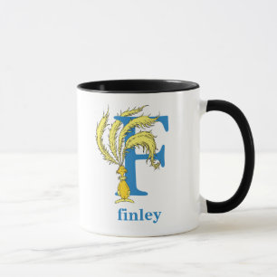 Tasse L'ABC de Dr Seuss : Lettre F - Bleu   Ajoutez votr