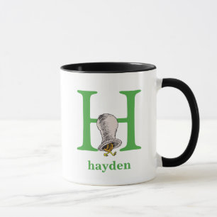 Tasse L'ABC de Dr Seuss : Lettre H - Vert Ajoutez votr