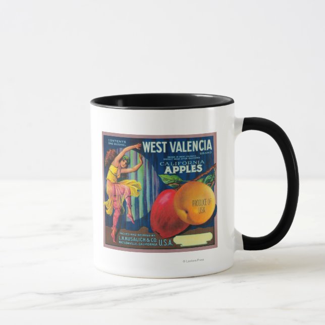 Tasse Label Apple Crate West ValenciaWatsonville, CA (Droite)