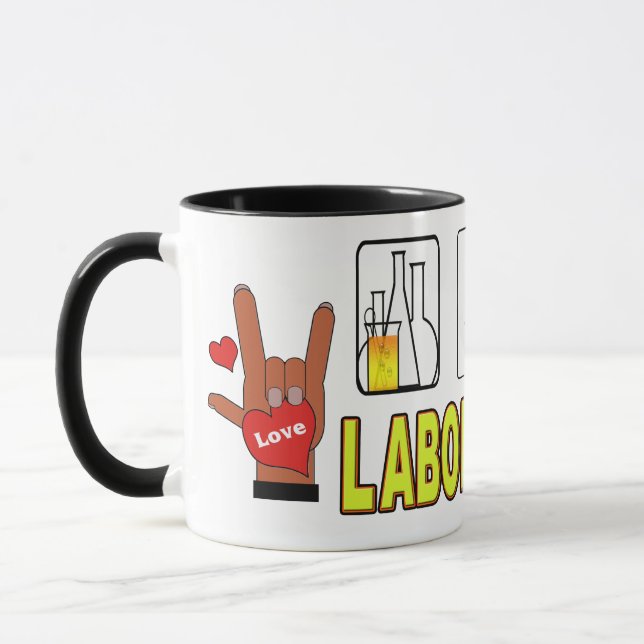 TASSE LABORATOIRE DE L'AMOUR DE LA PAIX (Gauche)