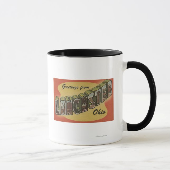 Tasse Lancaster, Ohio - Scènes de grandes lettres (Droite)