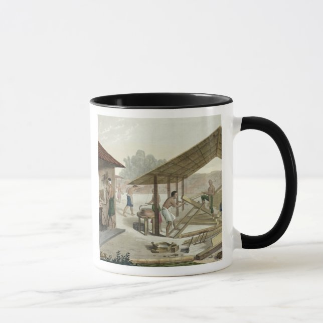 Tasse L'atelier de menuiserie dans Kupang, Timor, (Droite)
