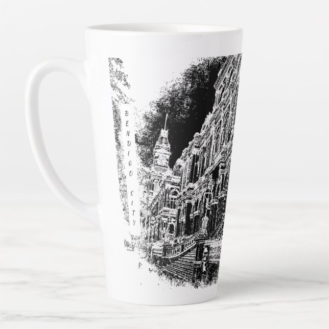 Tasse latte, (Gauche)