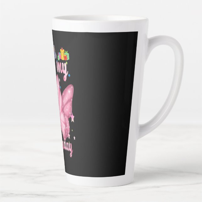 Tasse Latte 10e anniversaire de la fille Butterfly Princess Bi (Droite)