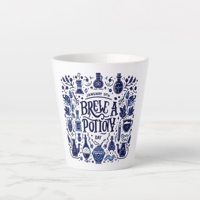 Tasse Latte 19 janvier - Fête de la potion (Devant)