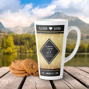 Tasse Latte 27e anniversaire du Mariage de musique