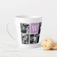 4 Galerie de photos et monogramme violet
