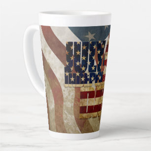 Tasse Latte 4 juillet Jour de l'Indépendance V3.0 2020