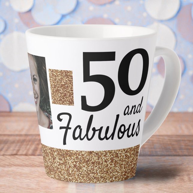 Tasse Latte 50 et Fabulous Gold Parties scintillant 2 Photo 50 (Créateur téléchargé)