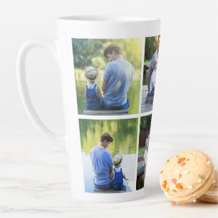 Tasse Latte 6 Photo Collage Papa Père Keepsaké