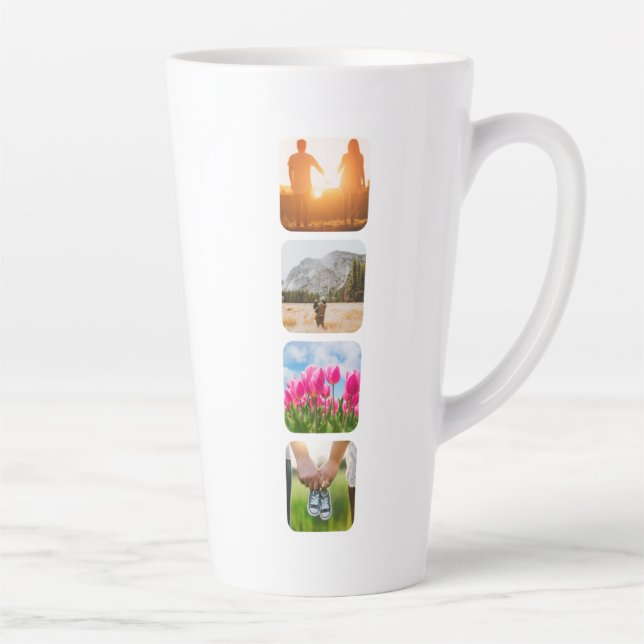 Tasse Latte 8 Modèles photo double face haute (Droite)