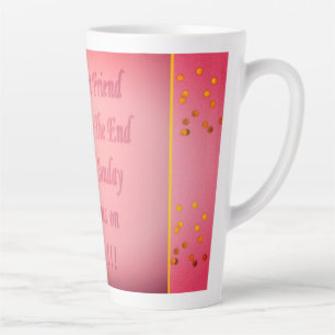 Tasse Latte À mon meilleur ami cerisier pâle rouge    design