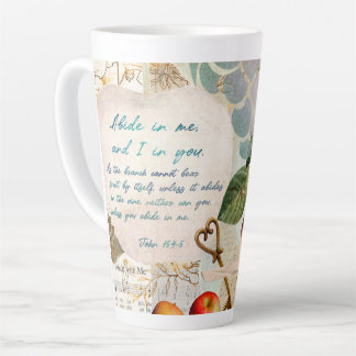 Tasse Latte Abide in Me Fruitative Faith Art Journal