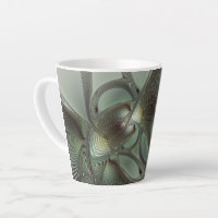 Abstrait Olive Sage Green Grey Fractal Art Imagina