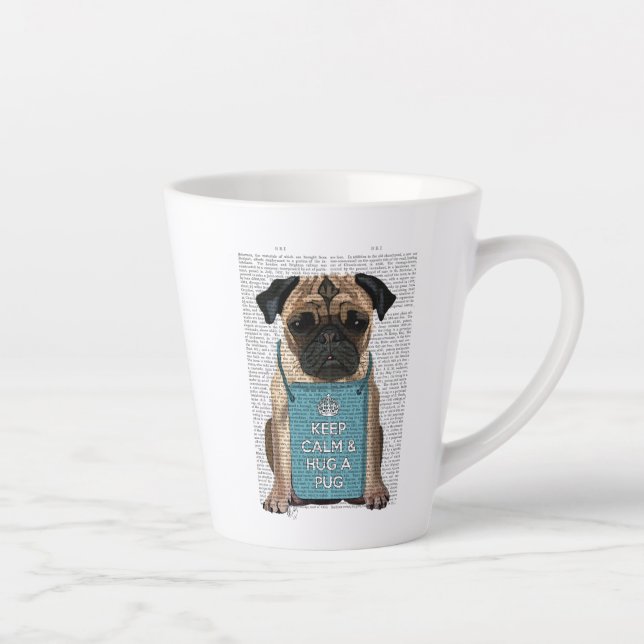 Tasse Latte Accrocher un Carlin (Droite)