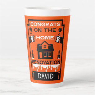 Tasse Latte Accueil Amélioration Félicitations