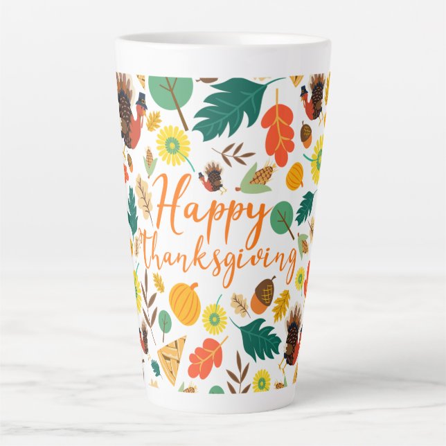 Tasse Latte Action de grâces (Devant)