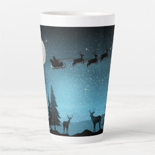 Tasse Latte Adorable Rindeer La Nuit