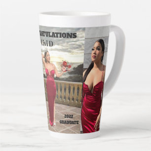 Tasse Latte Affiche PERSONNALISÉE