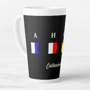 Tasse Latte AHOY Personnalisé