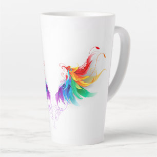 Tasse Latte Ailes arc-en-ciel douces