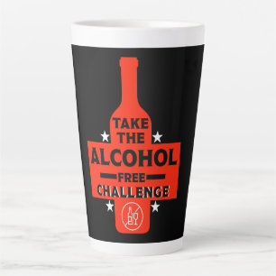 Tasse Latte Alcool Gratuit Et Sobre