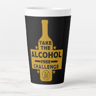 Tasse Latte Alcool Gratuit Et Sobre