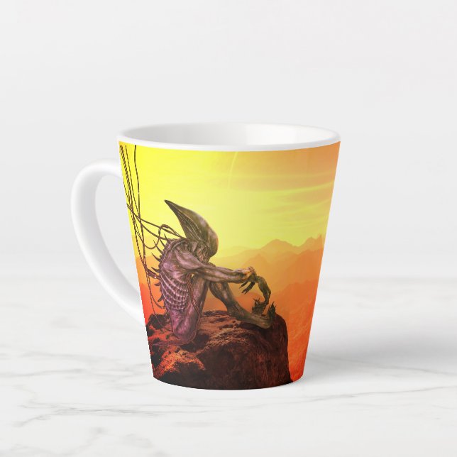 Tasse Latte Alien sur Mars (Angle gauche)