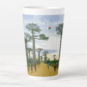 Tasse Latte Allée des Baobabs, Madagascar - Paysage L