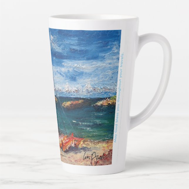 Tasse Latte Aloha Matin (Droite)