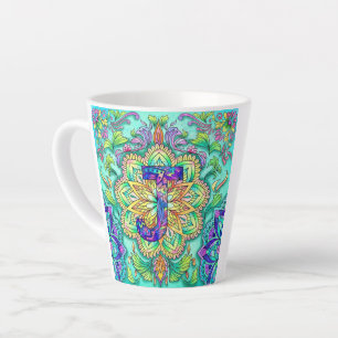 Tasse Latte Alphabet J