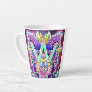 Tasse Latte Alphabet W