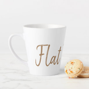 Tasse Latte Amateurs de café blanc plat espresso