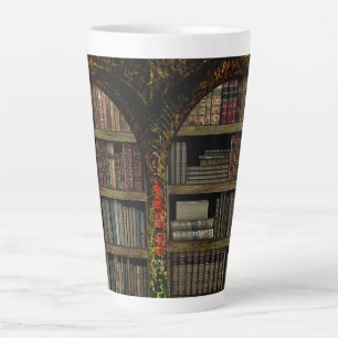 Tasse Latte Amateurs de livres de la bibliothèque Old Book