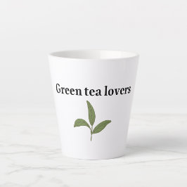 Tasse Latte Amateurs de thé chaud vert