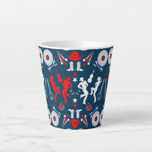 Tasse Latte American Country Music Line Dancing