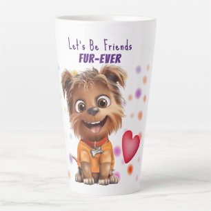 Tasse Latte Amitié canine