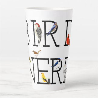 Tasse Latte Amortissement Nerd d'oiseaux deux