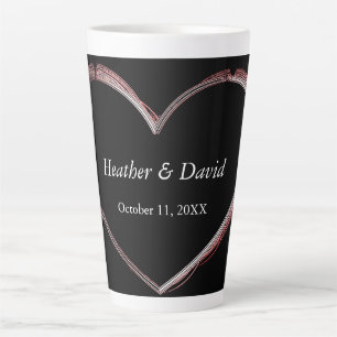 Tasse Latte Amour Coeur Attractif Charming Mariage