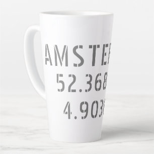Tasse Latte Amsterdam Latitude Longitude