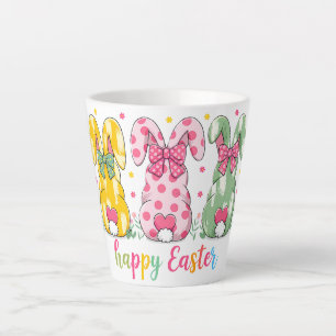 Tasse Latte Amusants Bunnies de Pâques
